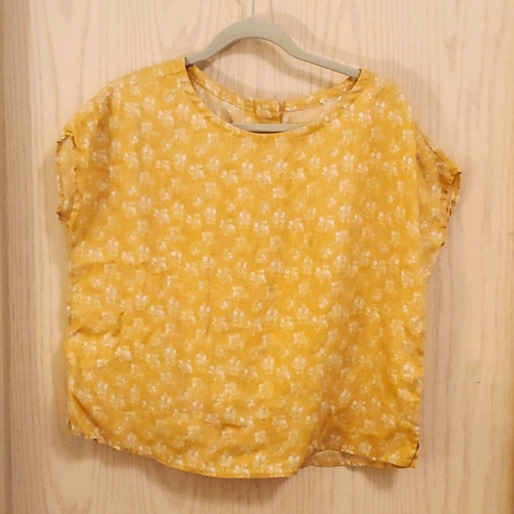 Linen tunic top
